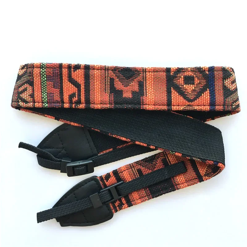 3 في 1 كاميرا حزام Vintage الهبي نمط قماش الكتف الرقبة حزام دائم القطن DSLR كاميرا حزام لنيكون بنتاكس سوني