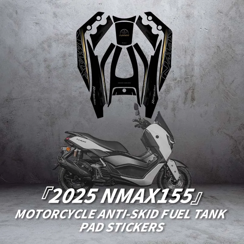 

For YAMAHA NMAX155 2025 Fuel Tank Protection Stickers Kits Of Motorcycle Accessories Gas Fuel Pad Decoration Refit Decals