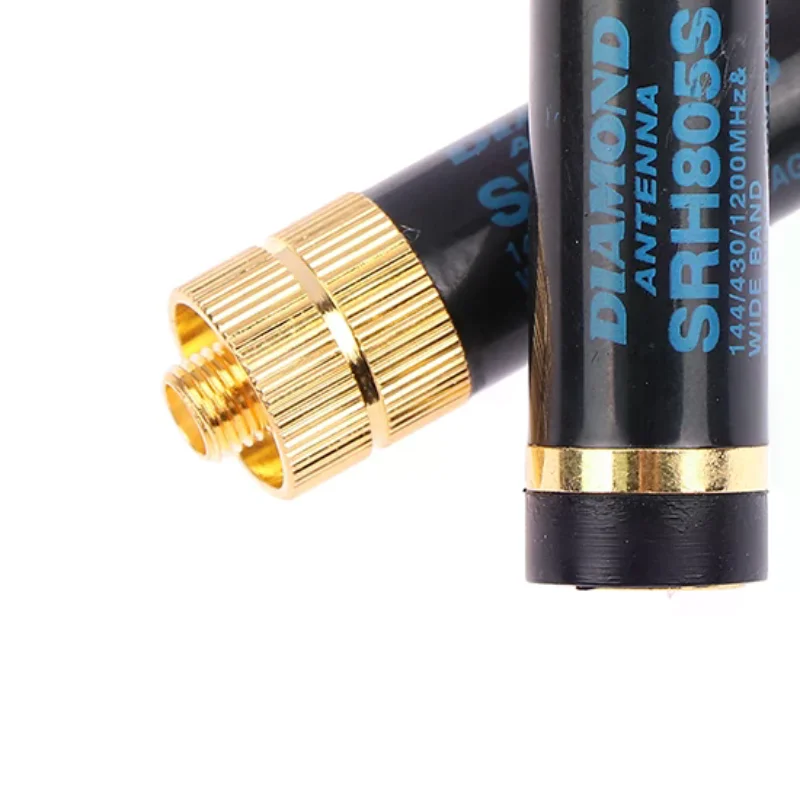 SMA-M/SMA-F Antena de doble banda UHF+VHF SRH805S Walkie Talkie para Baofeng/YAESU