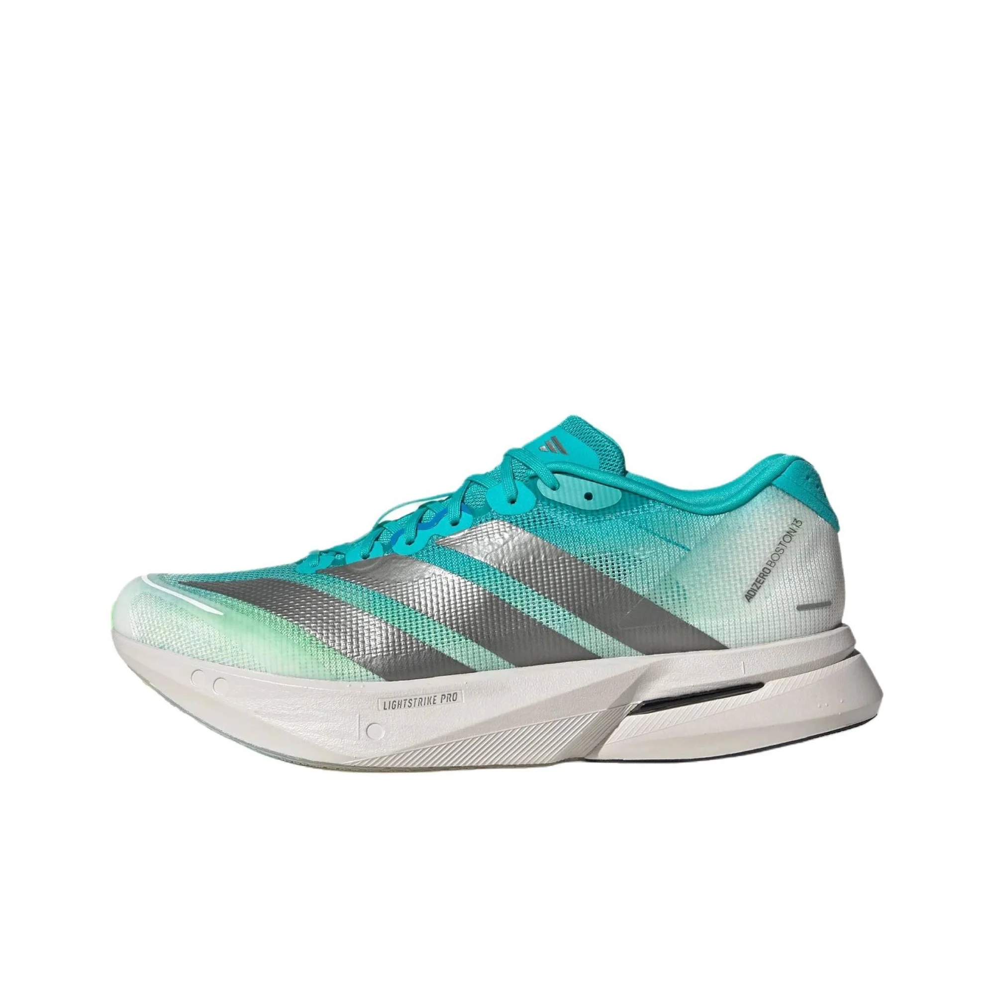 Adidas Adizero Boston 13 KK4990 Running Shoes Men's Clear Water Green/Bright Metal Gray/Light Gray With Shoebox Free returns