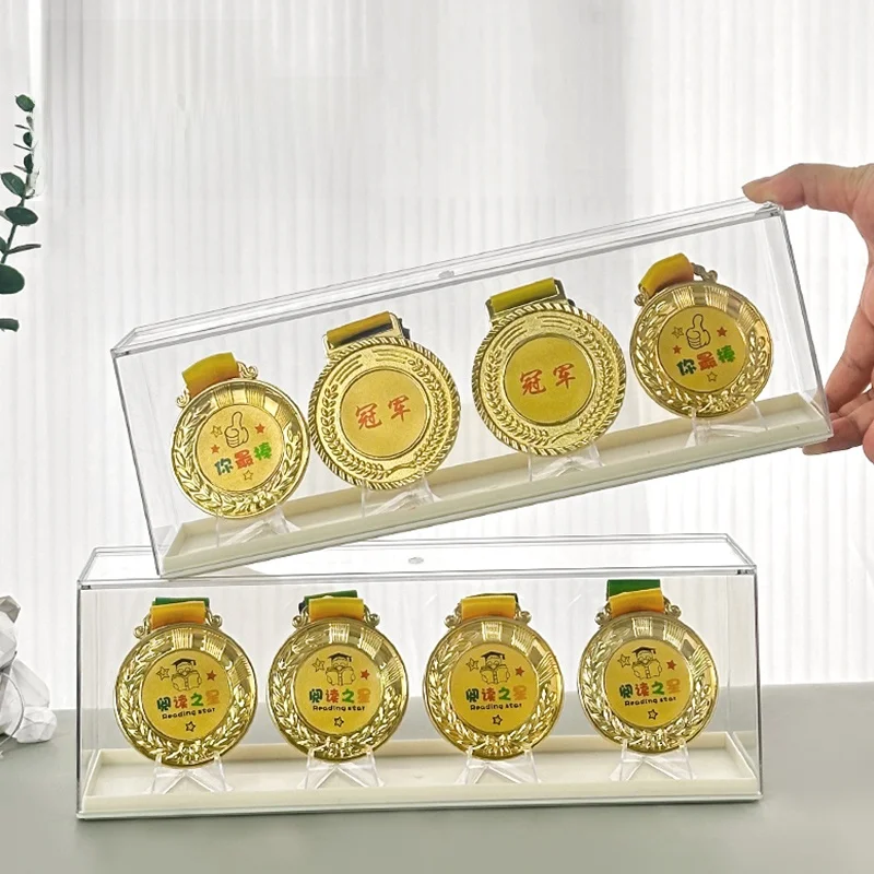 Marathon Medal Display Stand  Memorial Coin Storage Box Multi-Functional Organizer Rack Simple Design No-Tool Required
