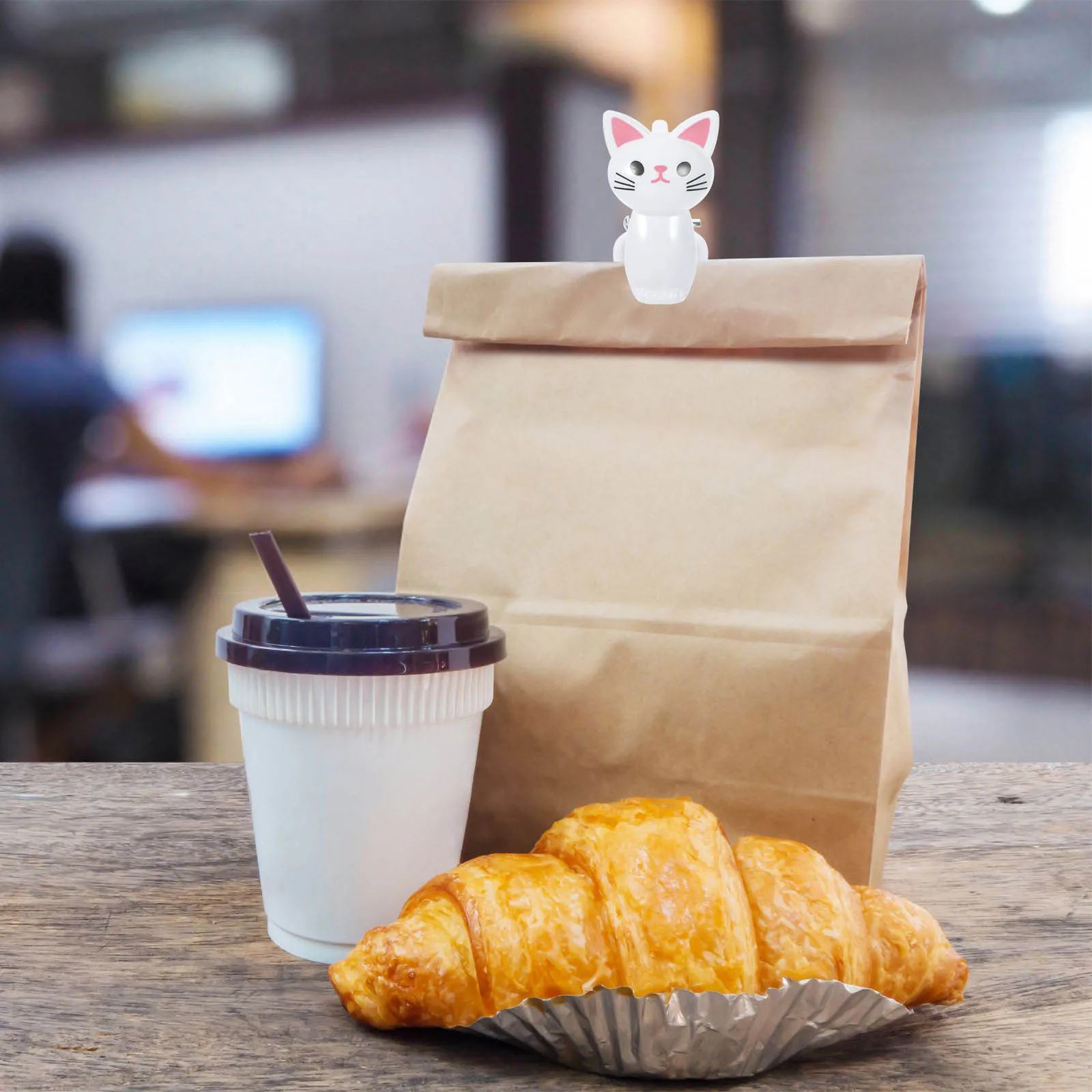 8Pcs Cat Clip Multipurpose Reusable Chip Bag Sealing Clips Kitchen Food Freshness Clamp Small Food Storage Clips