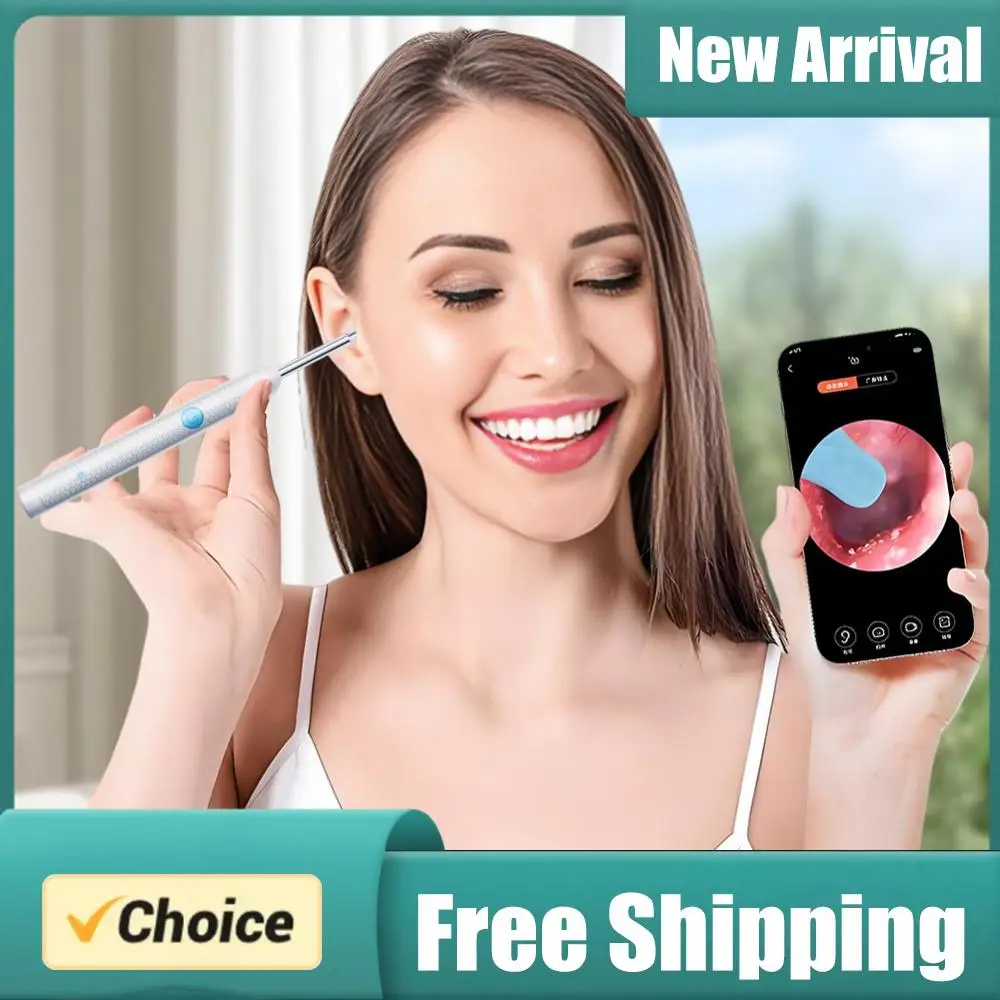

Smart Visual Ear Stick with Camera Otoscope Ear Cleaner Rechargeable Endoscope Earpick Health Care Set