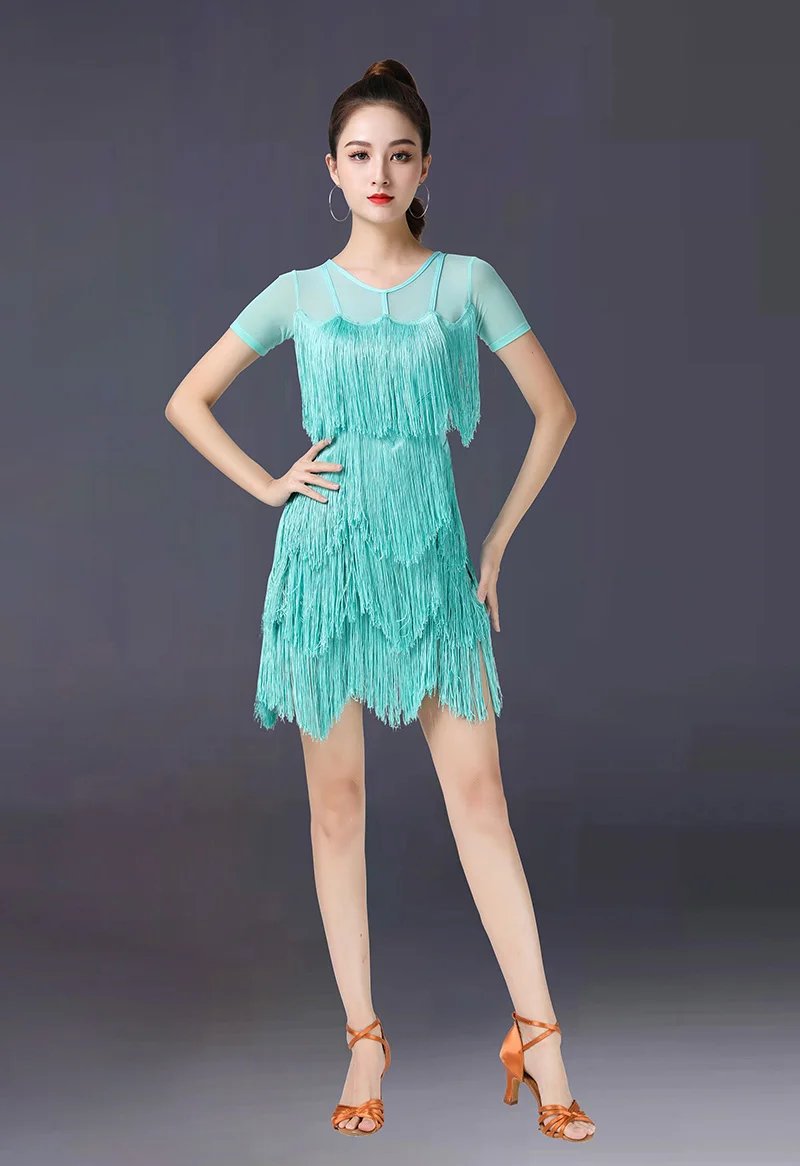 여성용 라틴 댄스 드레스, 표준 볼룸 댄스 훈련 의상, 살사 댄스 드레스, 패션