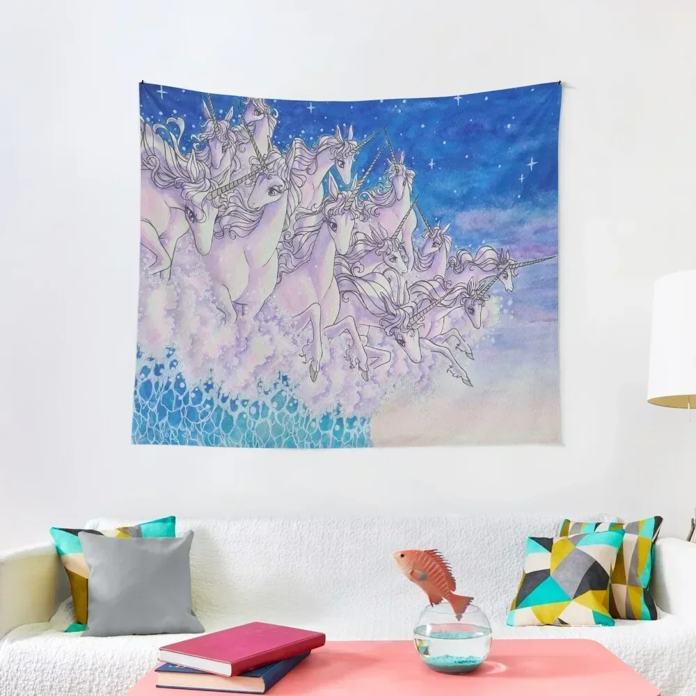 

Unicorns in the sea part two Tapestry Korean Room Decor Carpet Wall Tapestry