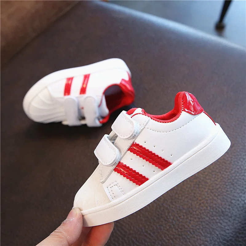 Kids Board Shoes Shell Head Boy Girls Lightweight Soft Bottom Students Sport Shoes Children\'s White Casual Sneakers 1-6 Year