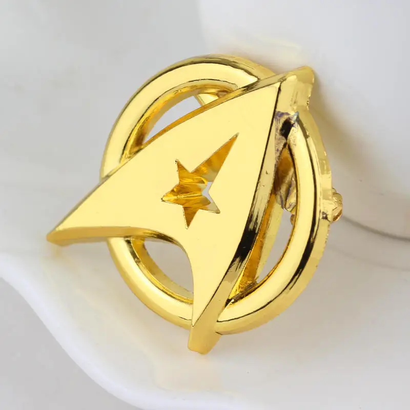 Star Communicator Badges Pin Cosplay TV Anime Trek Christmas Party Brooch Accessories Fans Collectables Friends Gifts