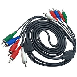 5RCA męski do 5RCA męski komponent 5FT RGB Audio wideo kabel do HDTV 5-kanałowy RCA do RCA