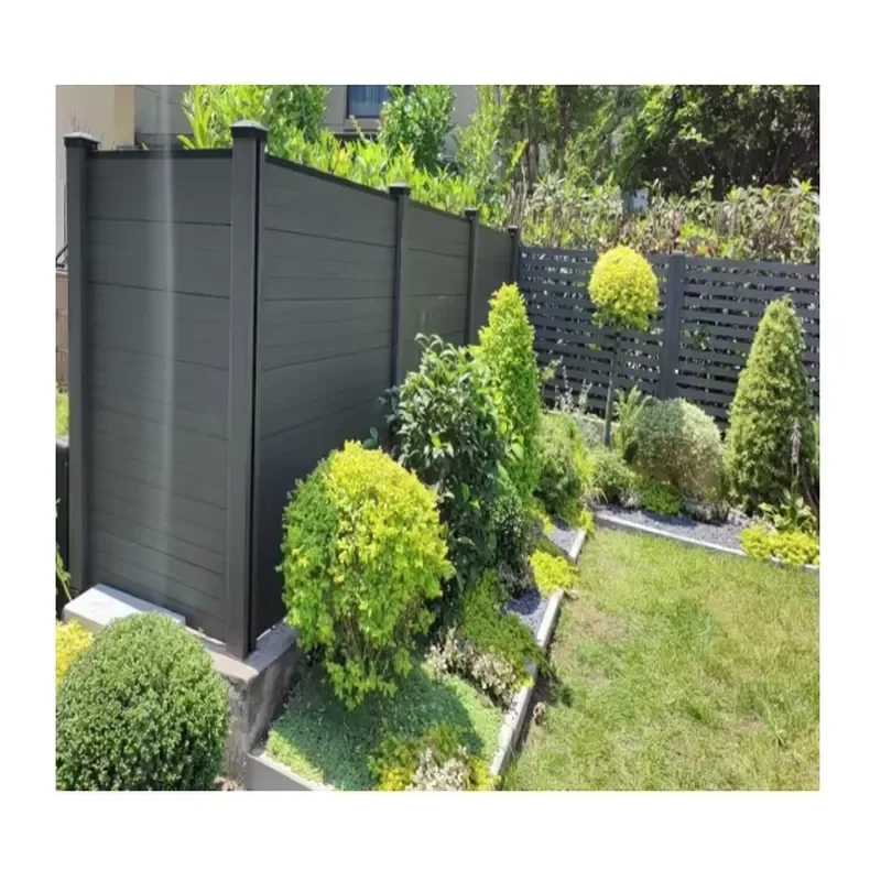 Waterproof WPC Composite Fence Panels for Garden Balcony Farm 3D Model Privacy Fence Post Caps Fence Accessories