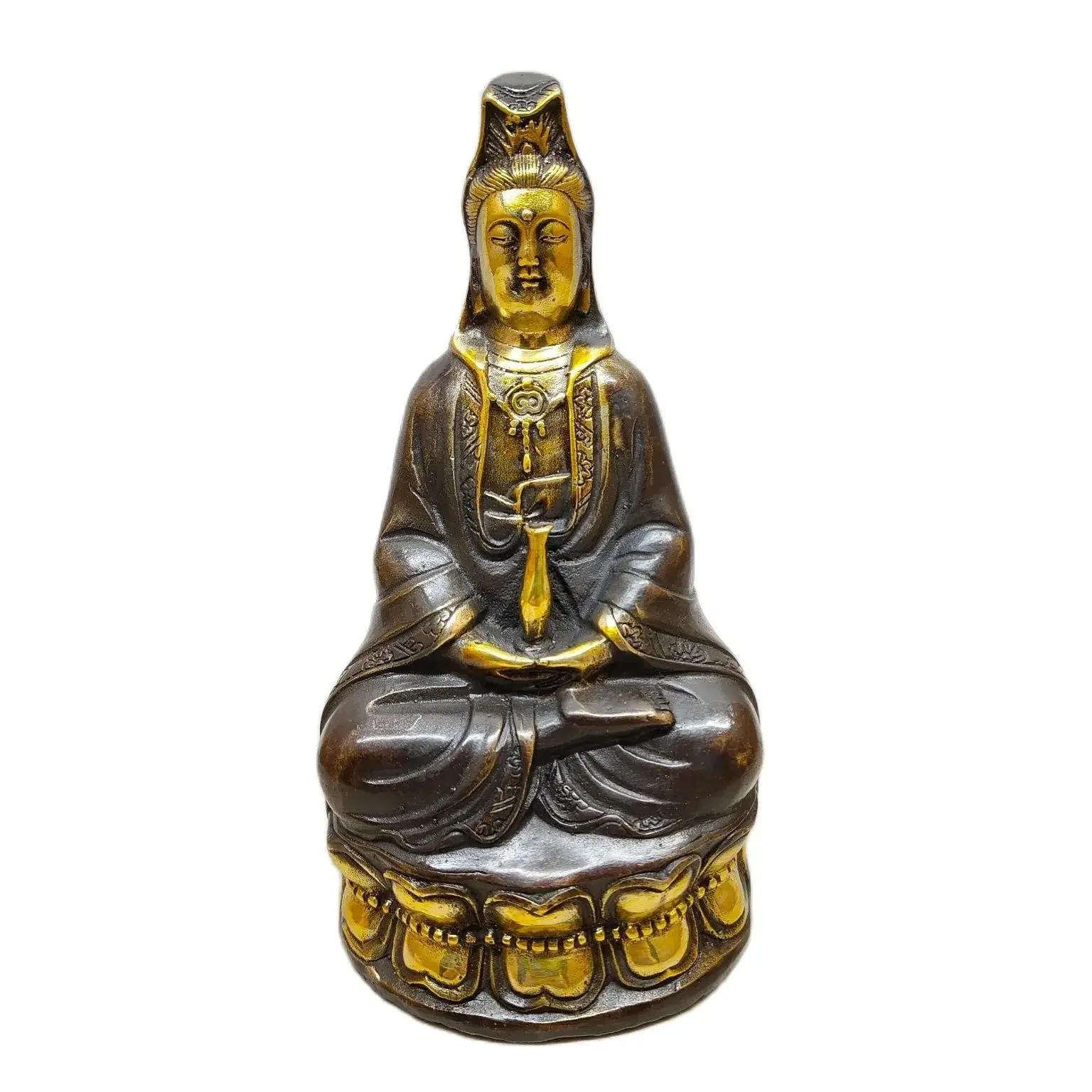 Wholesale Buddha statues, Guanyin Feng Shui offerings, decorations, brass, purple copper gilded ornaments, handicrafts