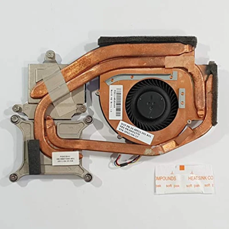 Replacement Fan for Lenovo ThinkPad W520 CPU Cooling Fan + Heatsink 6-Pin 4-Wire FRU 04W1576