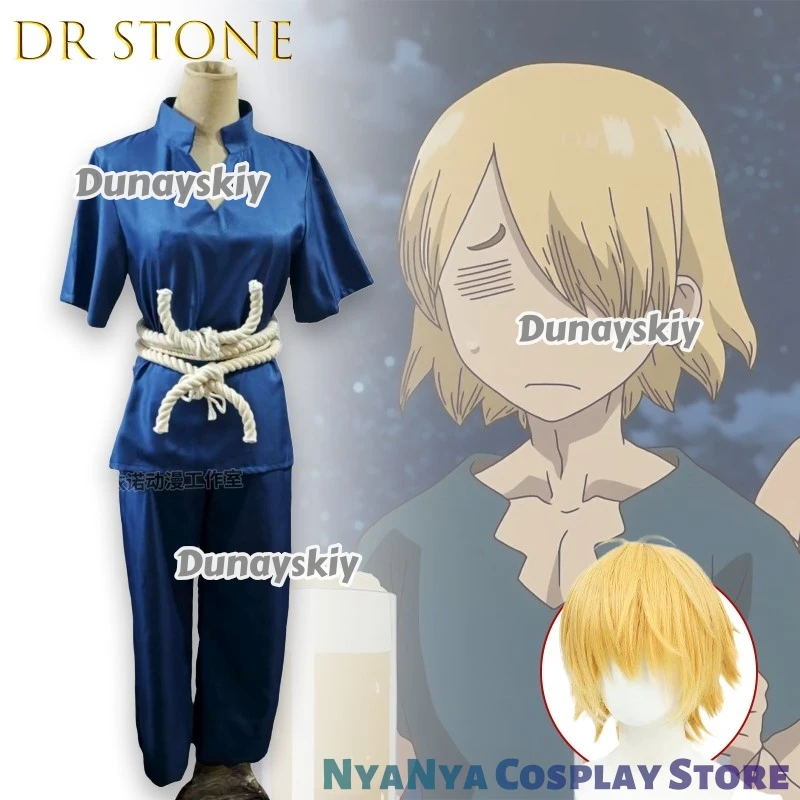 ‌ ‌ ‌ ‌ ‌ ‌ Stone Ginrou Francois Cosplay ssiUniforme completo de Halloween Ropa para hombres y mujeres Uniforme Trajes de samurái Ropa de Halloween
