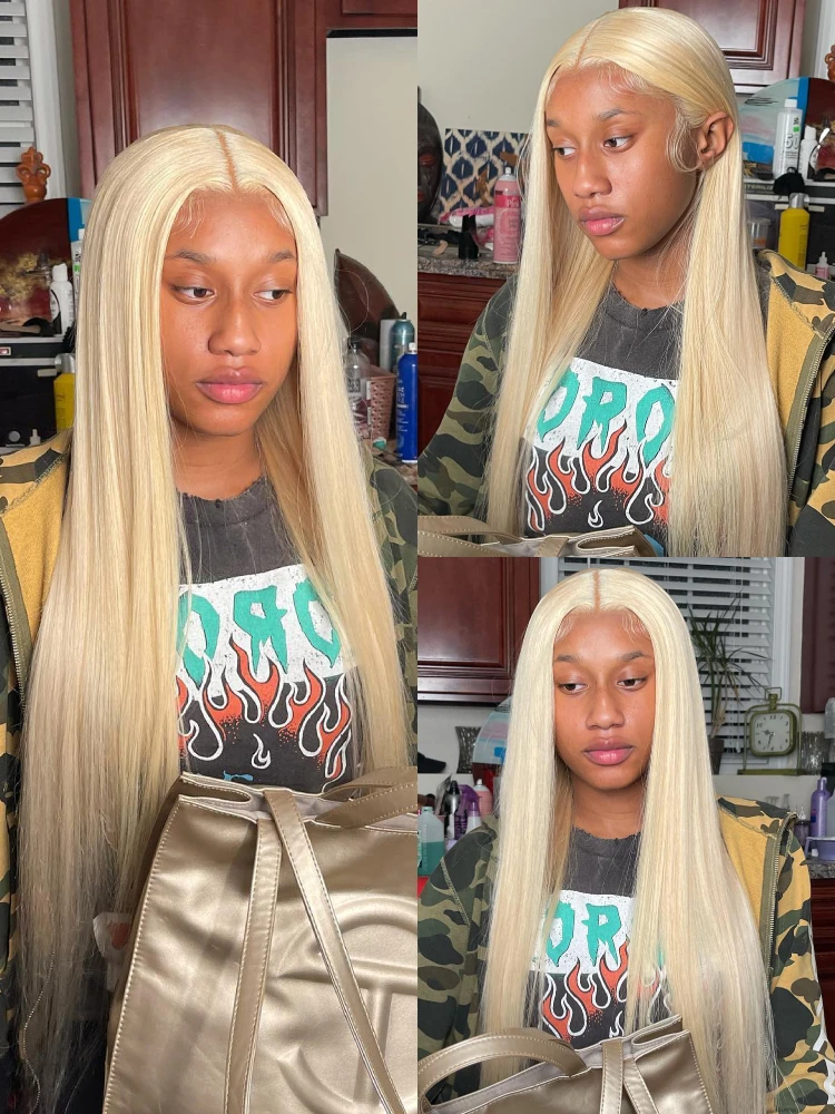 

613 Человеческие волосы 13x4 Парик фронтальной части шнурка Прямые прозрачные 13x6 Фронтальные парики для женщин 5x5 Парик с закрытием шнурка 32 34 36 дюймов