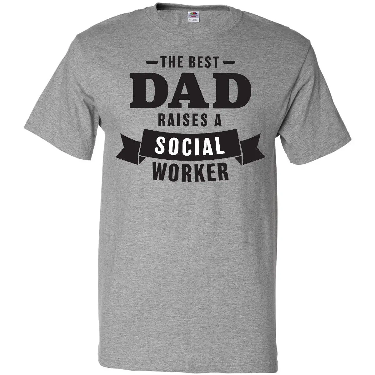 Inktastic The Best Dad Raises A Social Worker T-Shirt Fathers Occupation Father