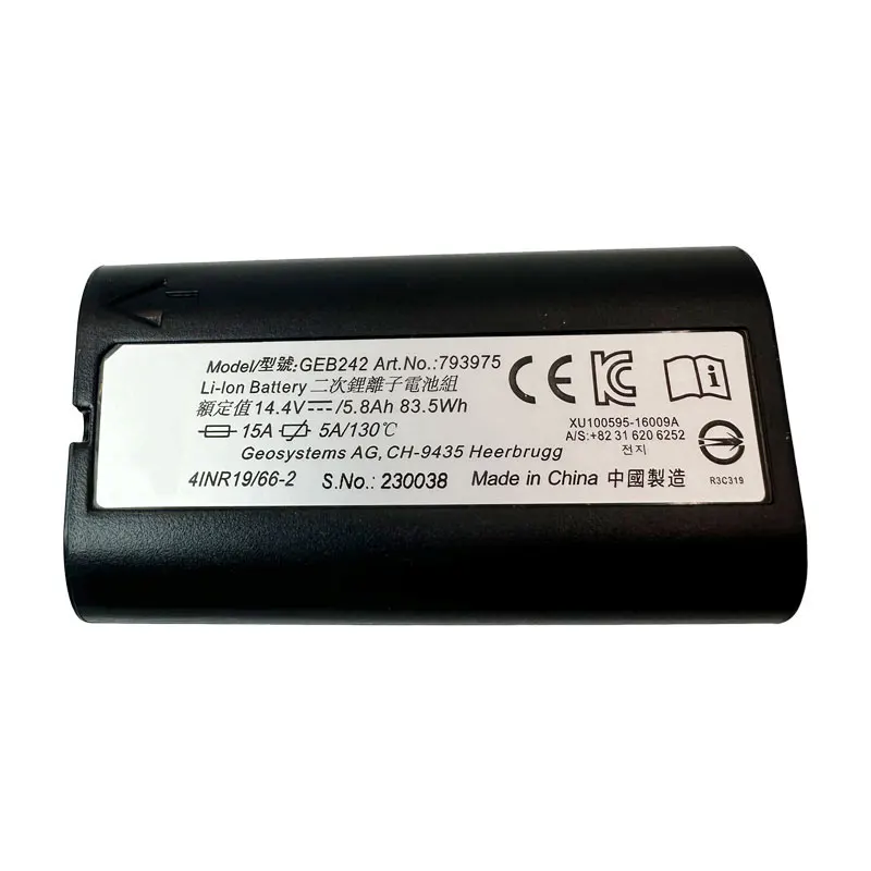 GEB242 Rechargeable Li-ion Battery For Pack TS30 TS Series, TM30/50/60 Series Total Station 793975