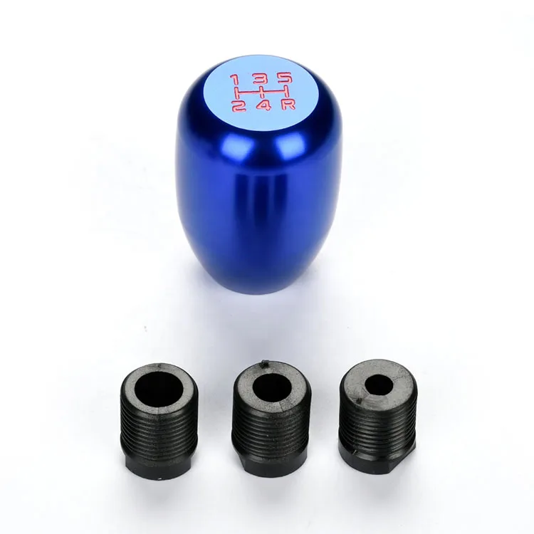 Custom Auto Parts รถ Universal อลูมิเนียม Burnt Blue Gear เกียร์ธรรมดารถยนต์ Shift Knob Handle