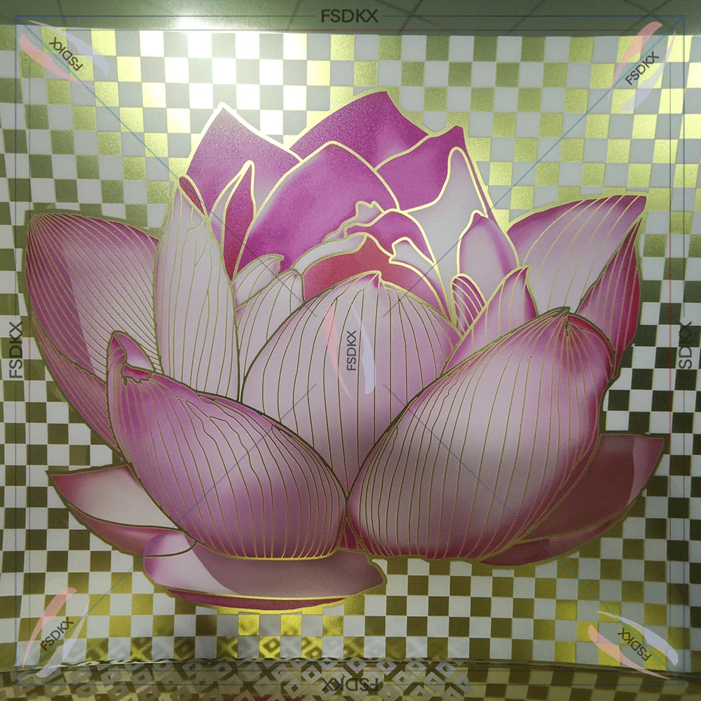 Luxury wedding decorations gold backdrop stand lotus wedding backdrop acrylic party event backdrop for sale