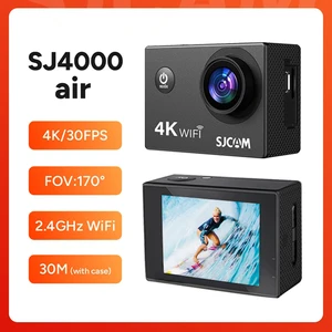 SJCAM SJ4000 Kamera Aksi Udara 4K 30PFS 1080P 4x Zoom WIFI Helm Sepeda Motor Kamera Aksi Video Cam Olahraga Tahan Air 10 wifi sj4000 penjualan terbaik - №