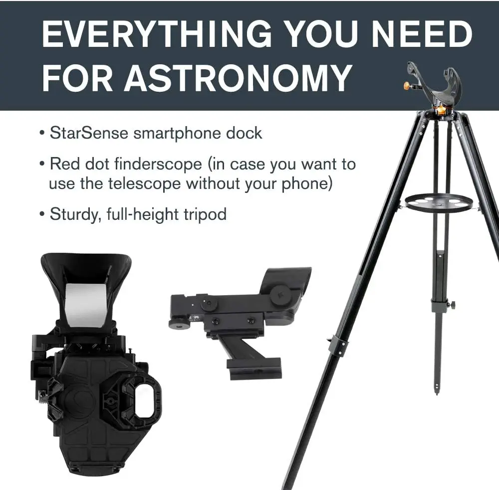 Celestron StarSense Explorer LT 114AZ Smartphone App-Enabled 114mm Newtonian Reflector Astronomy Monocular Telescopio#22452