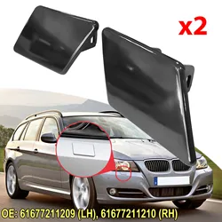 For BMW E90 E91 328xi 320i 325i 335i 325xi Front Bumper Headlight Washer Nozzle Cover R L Unpainted Cap 61677211209 61677211210