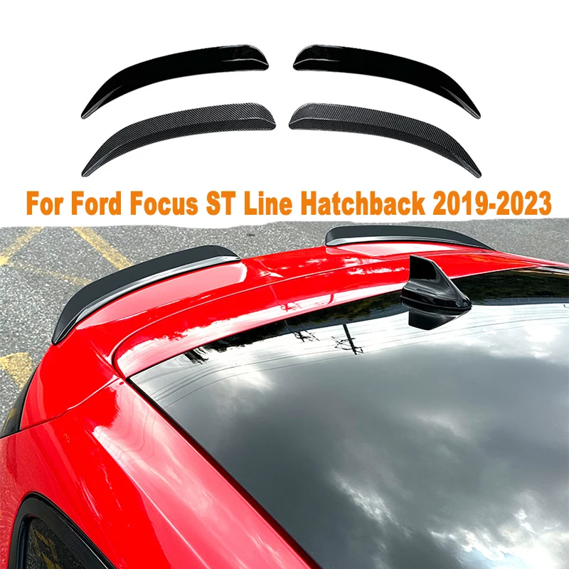 

For Ford Focus ST Line Hatchback 2019-2023 Car Tail Wings Fixed Wind Spoiler Rear Wing Auto Decoration Accessories