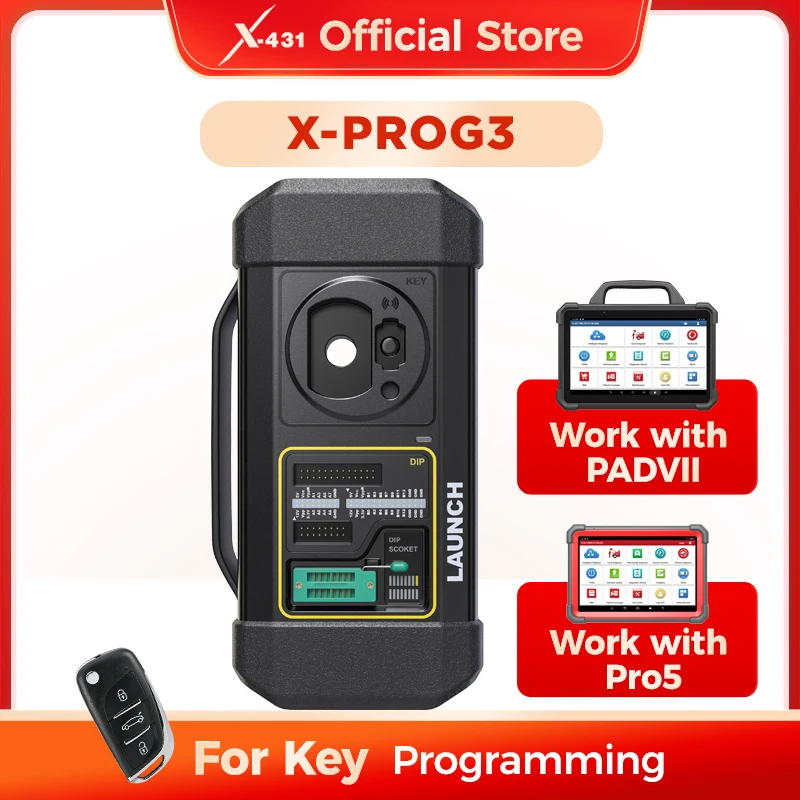 

X-431 LAUNCH X-PROG3 Key Programmer Keys Programming Module work with X431 Scanner Lifetime Free Update