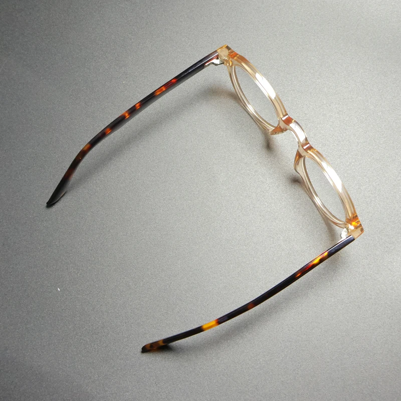Vintage Acetate Eyeglasses Frame Men Round Ultra Light Handmade Glasses Frame Women Retro Japan Luxury Brand Designer Eyewear