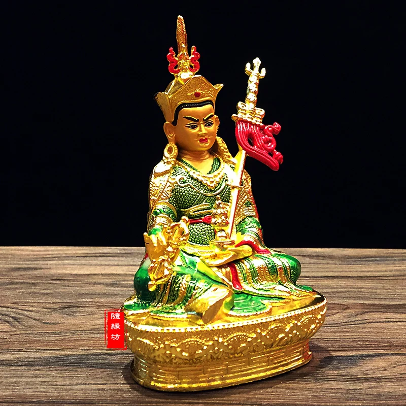 Special offer # 2020  HOME patron saint efficacious Protection # Buddhism Buddha gilding Guru Padmasambhava Buddha  brass statue