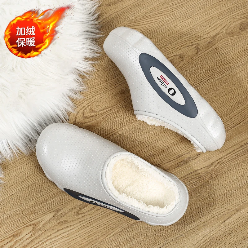 Winter Shoes New Resistant Chunky Sole Brand High Quality Luxury Warm Wear Designer Padded Outdoor Non Slip Work Cotton Slippers