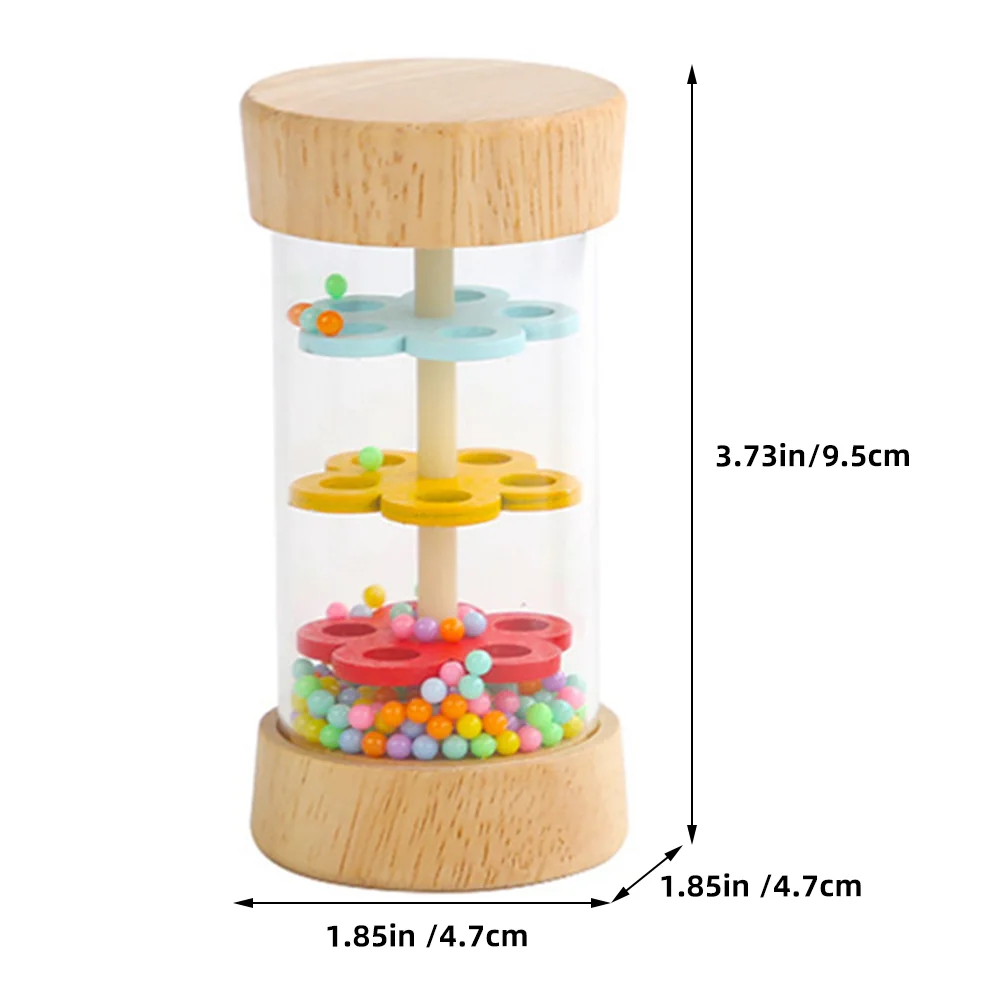 ฝนขนาดใหญ่เสียงหลอดเครื่องดนตรีสําหรับเด็ก Early Education ของเล่นความรู้ความเข้าใจ Rainmaker Stick Smooth ไม่มี Burrs เด็กวัยหัดเดิน
