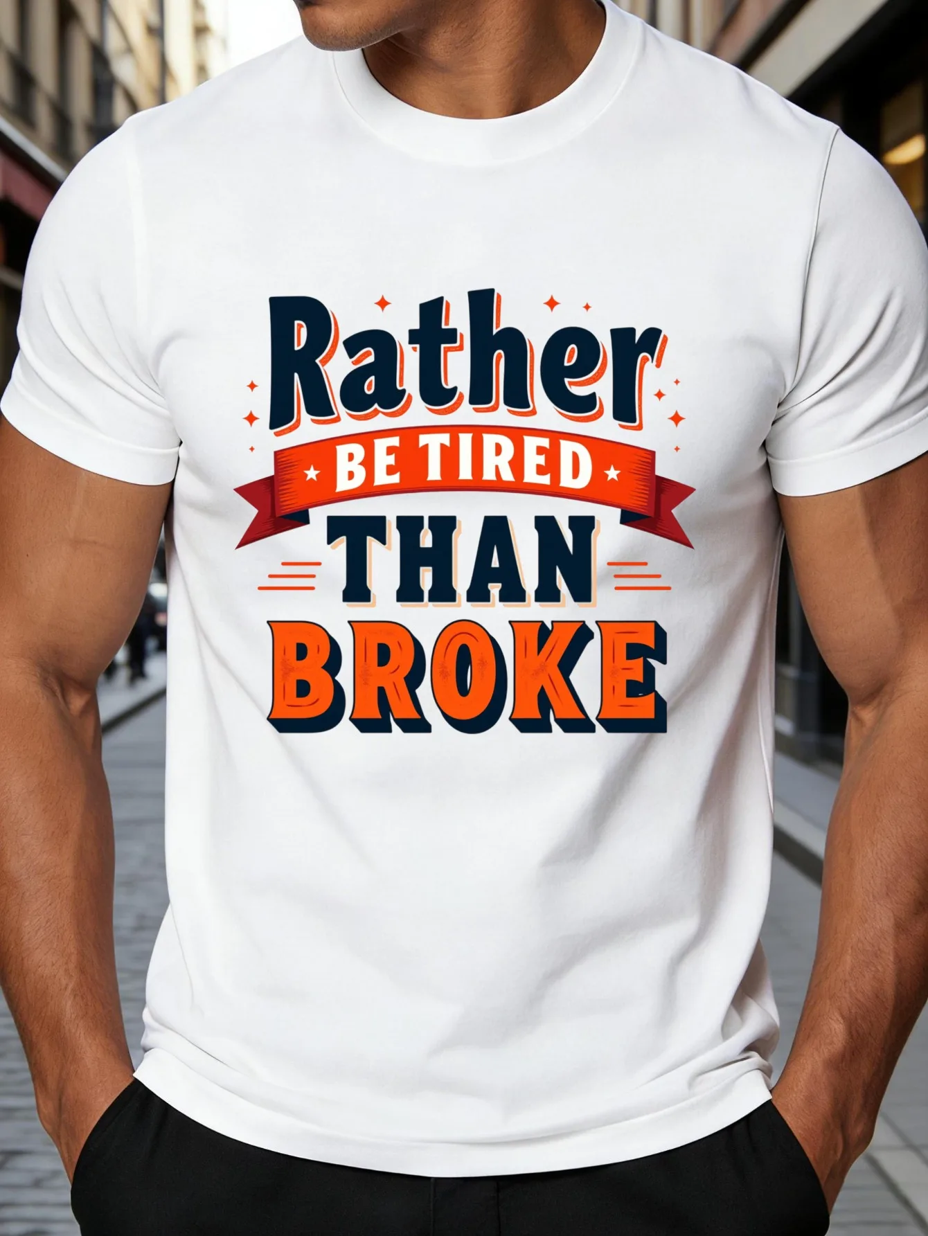 Vintage Style Men's T-Shirt with an Inspirational Quote Design: 