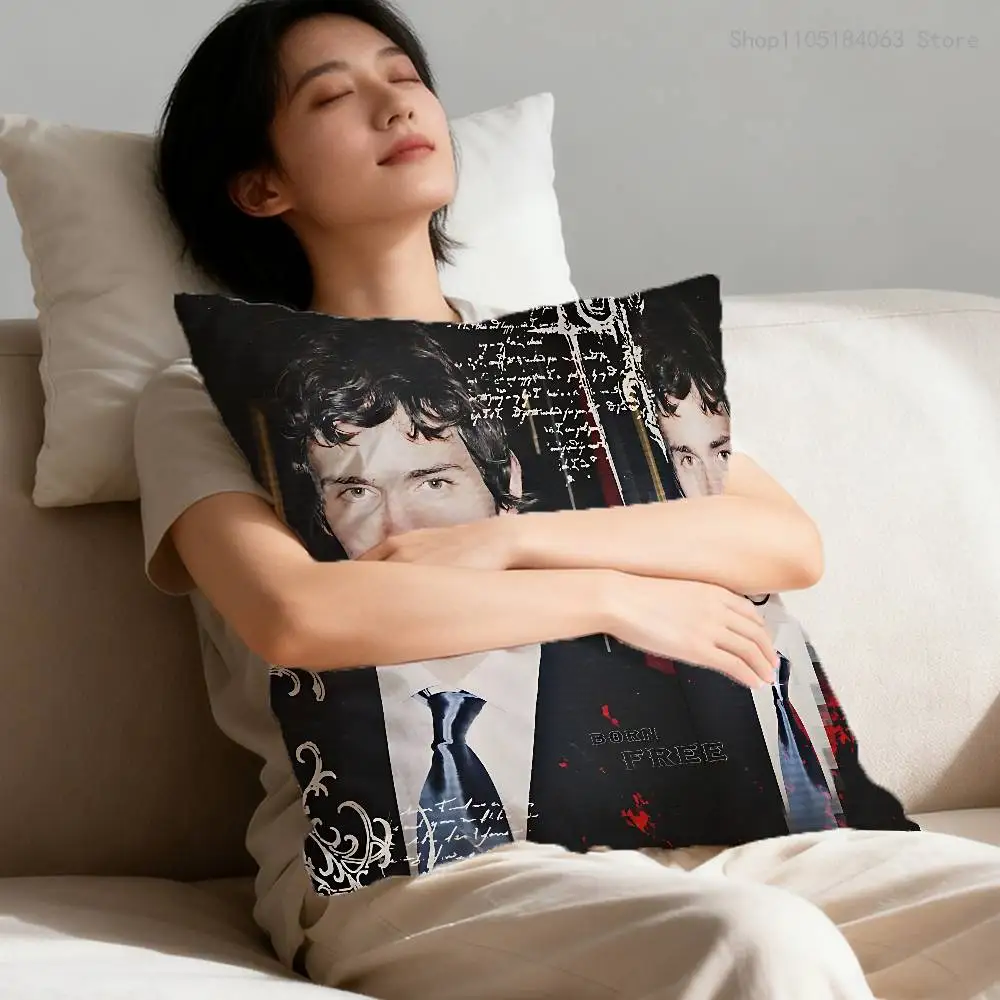 Christian D-Dexter Brian Moser Pillow Case For Sofa Decor Car Office Room Printing Cushion Cover Decorations and Protector