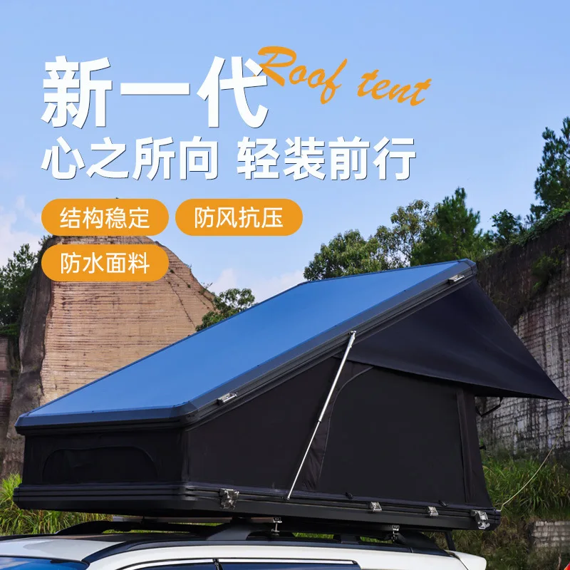 Aluminum alloy roof tent triangular dew off-road self-driving car tent