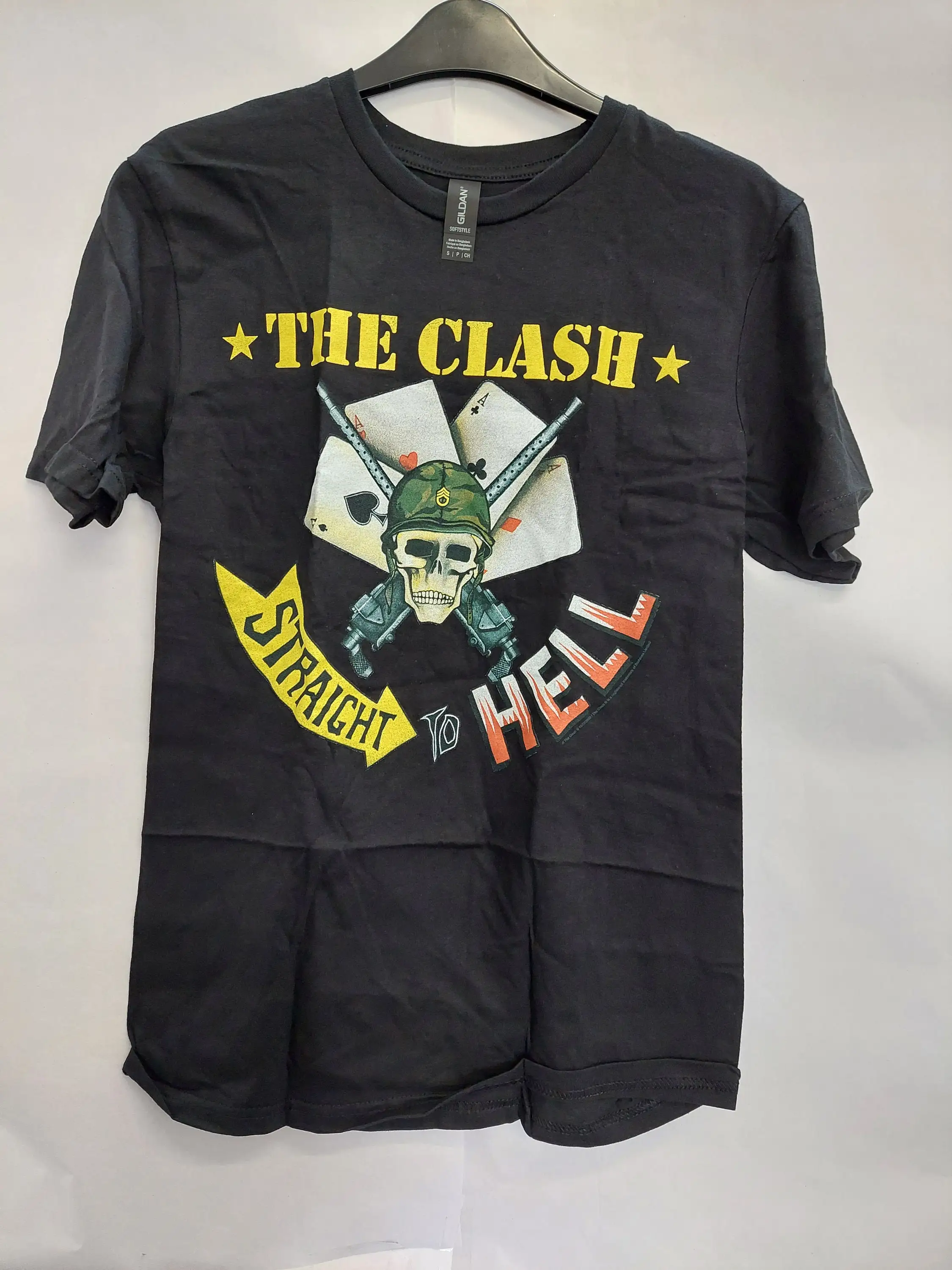 The Clash Straight To Hell Single OFFICIAL T Shirt Mens