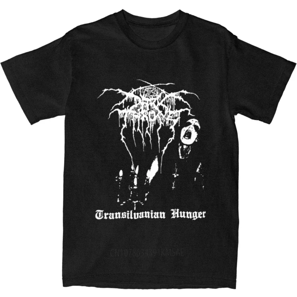 Men Women Black Metal Band Darkthrone Shirts Apparel Funny Cotton Transilvanian Hunger T Shirts Top Tee Clothes Adult