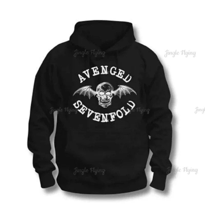 Vintage Hoodie Avenged Sevenfold Unisex Pullover Hood Logo 00's Hard Rock Heavy Metal Retro Bootleg Men Women Oversized Custom