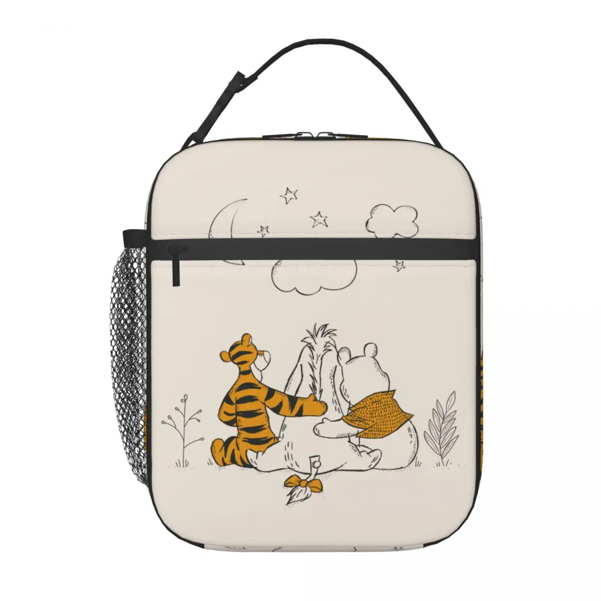 Winnie The Pooh Eeyore Tigger Insulated Lunch Bags High Capacity Meal Container Thermal Bag Lunch Box Tote College Food Bag