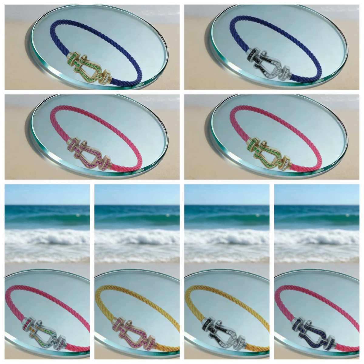 

Нейлоновый шнурок среднего размера из титановой стали с цветными циркониевыми камнями — идеальный подарок для женщин, которые могут носить его ежедневно или на вечеринках.