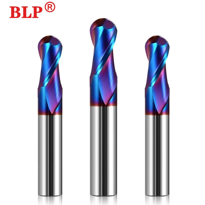 Hrc70 2 Flutes Milling Cutter Alloy Coating Tungsten Steel Tool Cnc Maching Ball Nose Endmills Top Milling CutterMachine Endmill