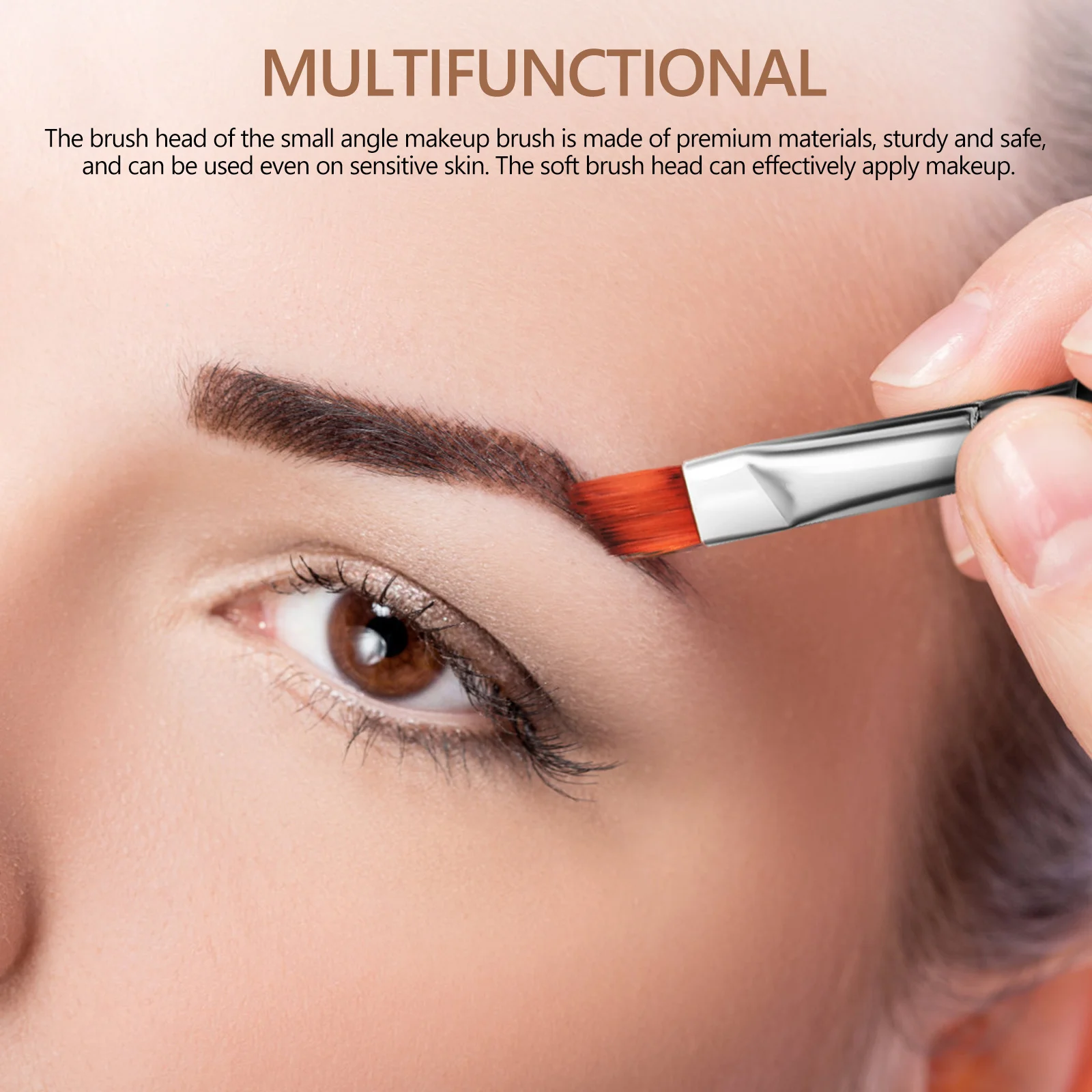 6Pcs Eyebrow Brush Set Professional Makeup Brushes Multifunctional for Eyebrow Powder Mascara Blending Shaping