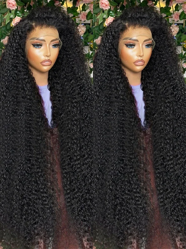 13x6 Human Hair Human Hair Wigs 32 34 Inches 100% Human Hair Lace Frontal Wig Deep Wave Frontal Wig Hd Lace Wig Loose Curly Wigs