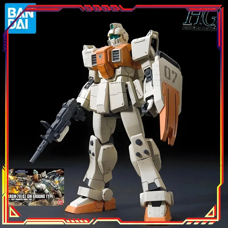 

BANDAI Gundam IP HGUC GM Ground Type Anime Action Figure Assembly Model Toy Collectible Ornament Official Licensed
