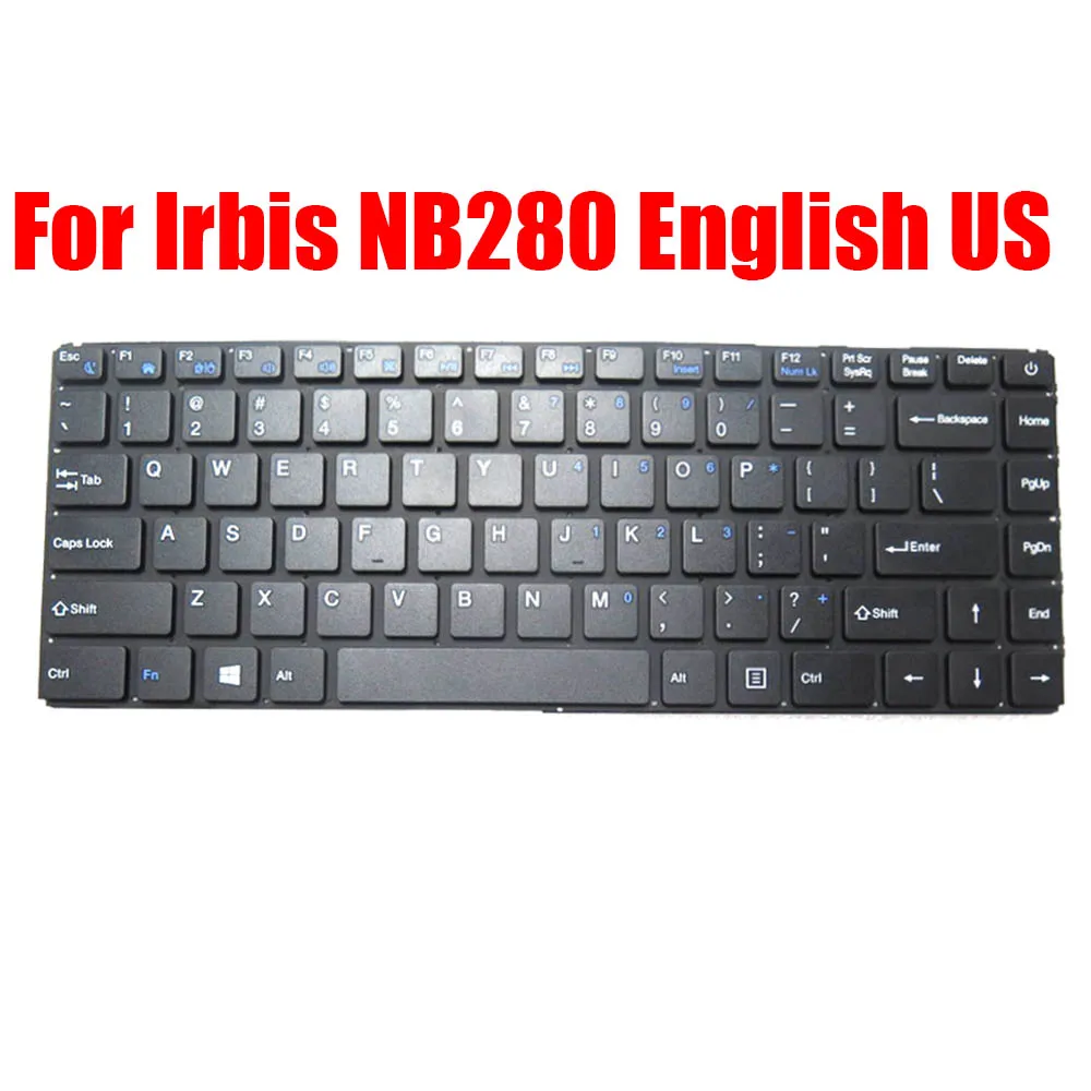 teclado de substituicao para laptop para irbis nb280 ingles eua preto sem moldura novo 01