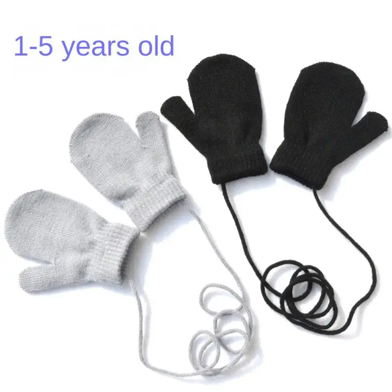 Neck Hanging Gloves Sturdy Easy To Wear Durable And Long Lasting Soft And Comfortable Thick And Warm Winter Necessities Gloves