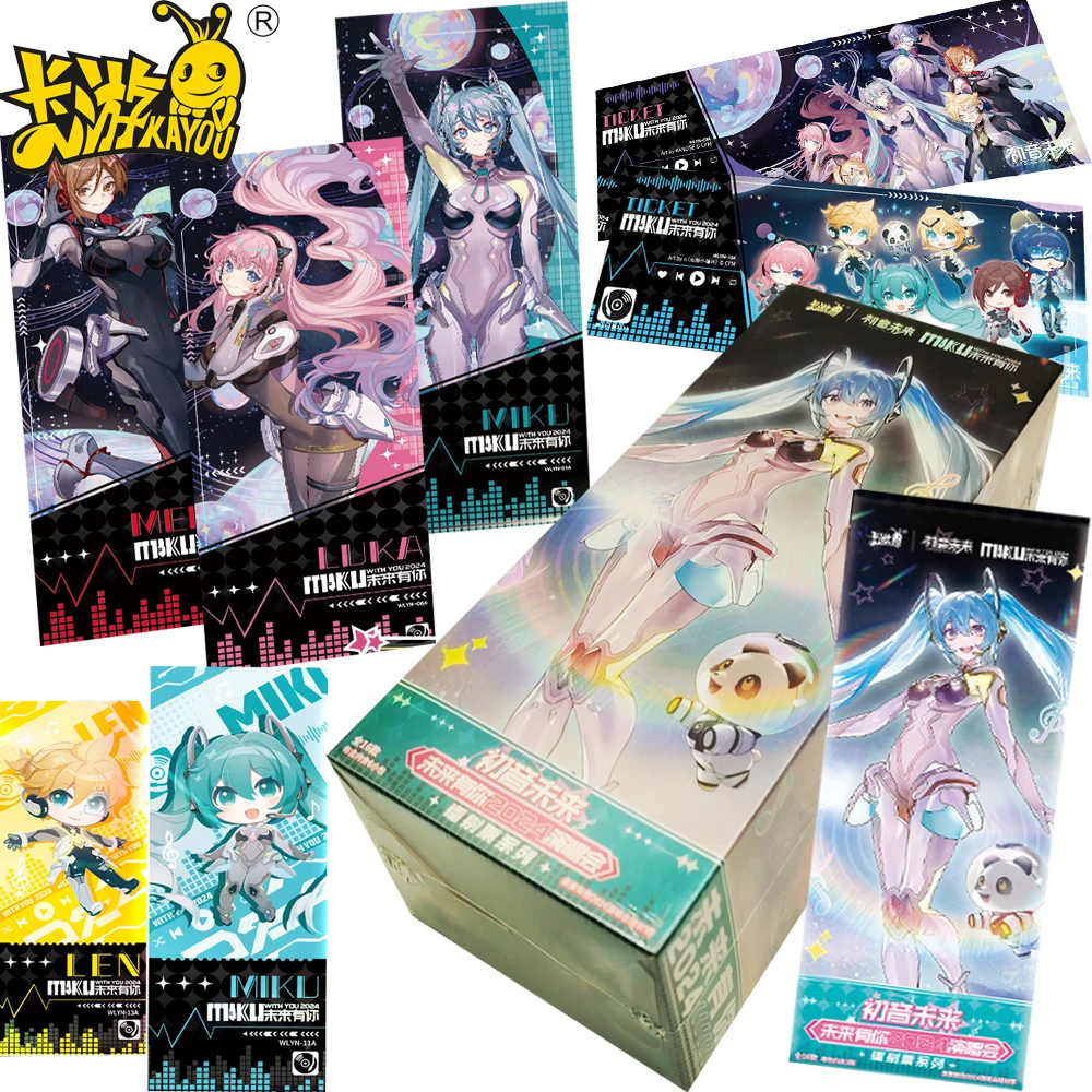 

Подлинные карты Kayou Hatsune Miku, лазерный билет, дизайн, виртуальный идол, певец, концерт, сверкающий момент, фигурка, карта, сбор подарок