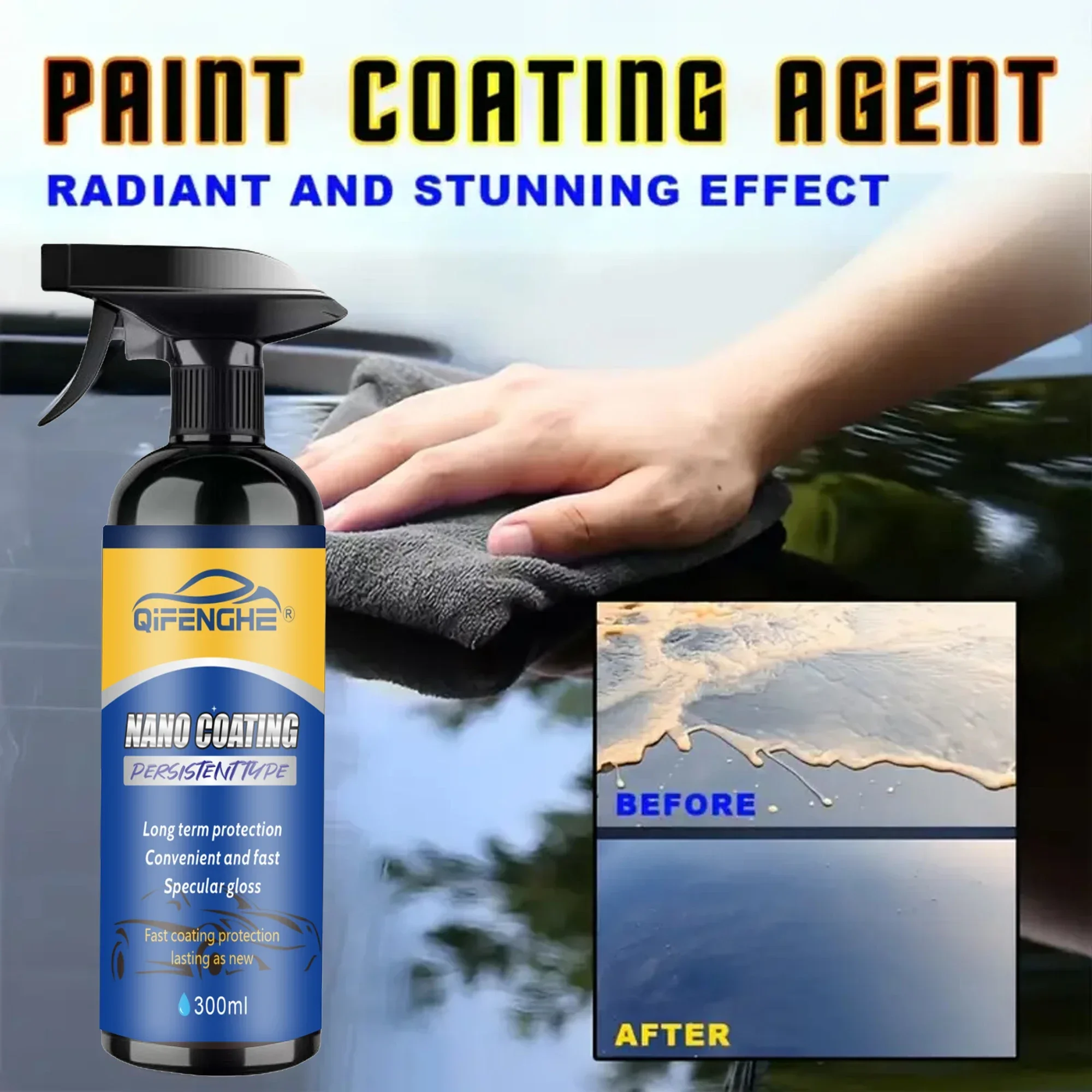 

Car Paint Coating Spray, Car Protection Coating Spray, Multi-functional Coating Renewal Agent, Ceramic Car Coating Agent Spray,