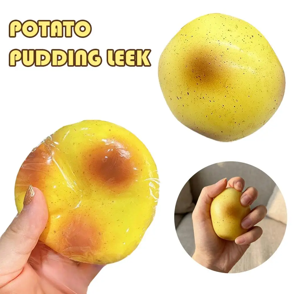 2026 Jouet souple en forme de pomme de terre fluide, à récupération lente, anti-stress, jouet sensoriel pour adultes, cadeau d'anniversaire amusant S
