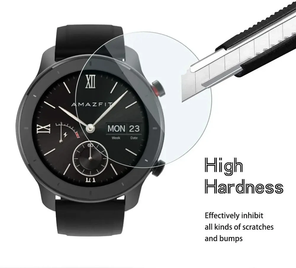 Tempered Glass For AMAZFIT GTR 42mm 47mm 9H Premium Screen Protector Film Smartwatch Accessories For AMAZFIT GTR Cover Films