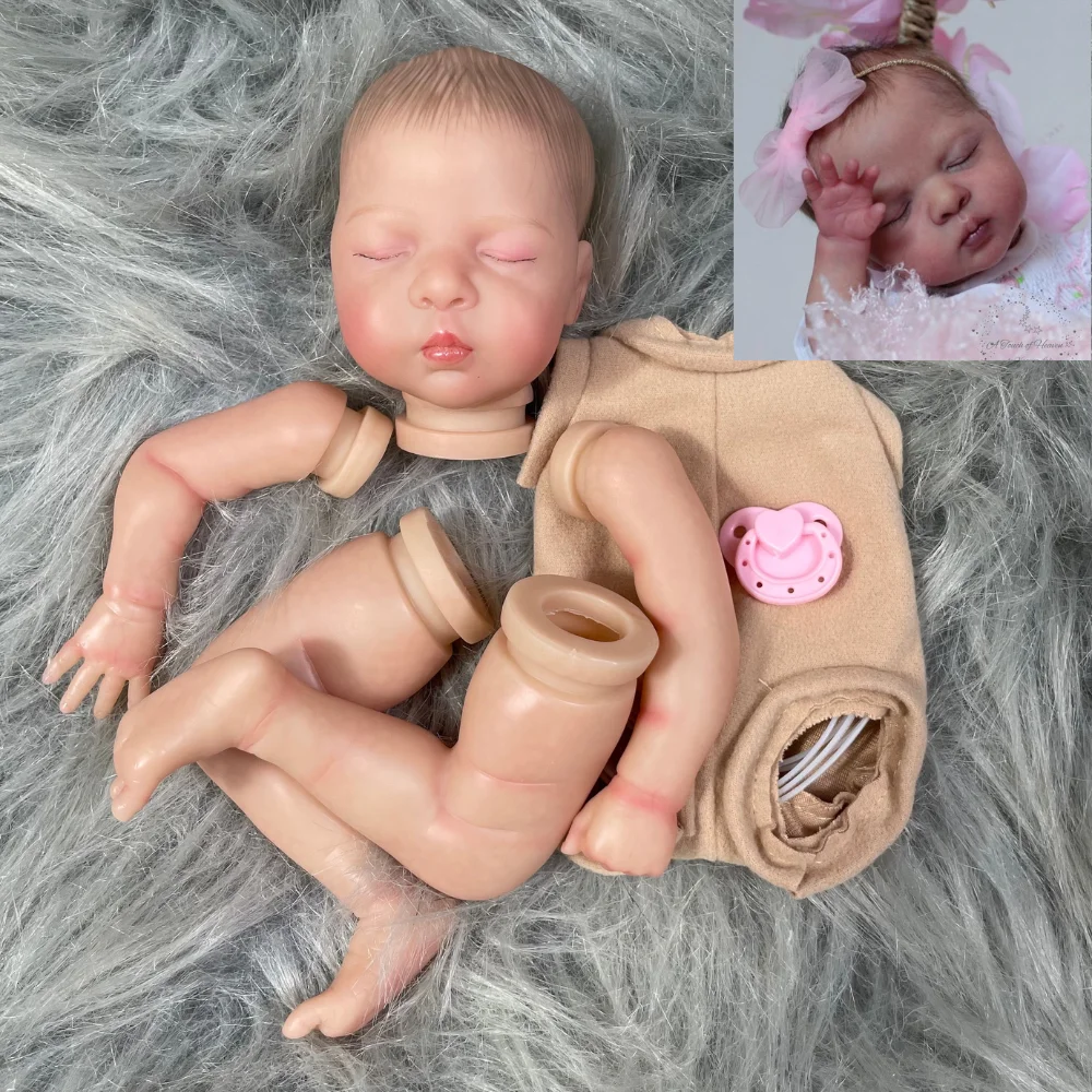 12 Inches Mini Reborn kit Luna Already Painted Reborn Baby Vinyl Doll Kit Unassembled Doll Parts DIY Reborn Doll Kit