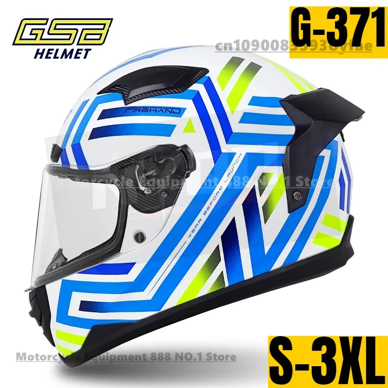 

Professional GSB G371 Moto Off-Road Riding Racing Motocross Racing Breathable Off-Road Full Face Helmet cascos para moto